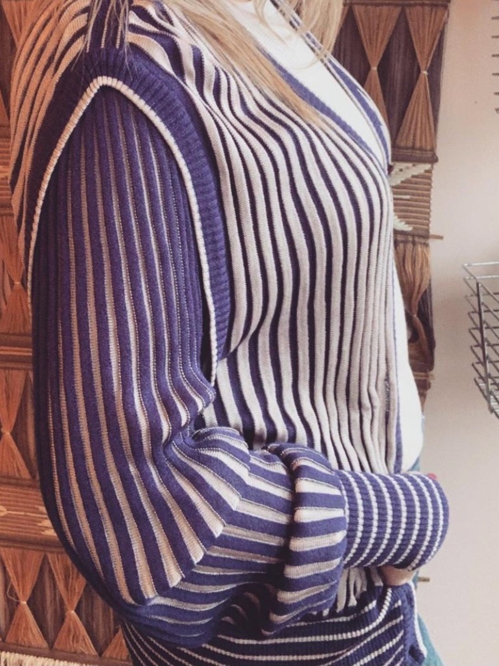 Vintage Missoni inspired Italian Designer Pleated Cardigan M-L
Dries Van Noten
